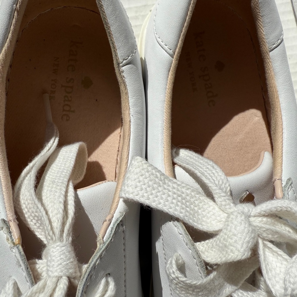 Kate Spade Fez Sneakers in Optic White Size 11 - Picture 6 of 9